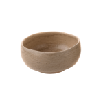 Natural yellow enamel round bowl